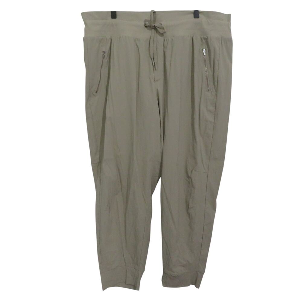 Athleta Womens Sz 20 Beige Trekkie North Jogger Hiking Climbing Lightweight